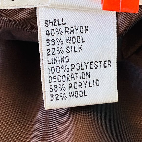 Talbots Wool Blend Crochet Hem Tweed A-line Skirt (size 12P) - Picture 8 of 8